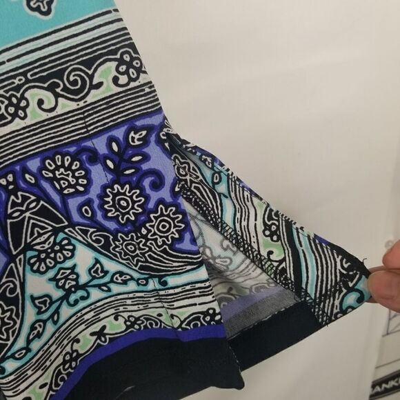 JM COLLECTION TUNIC TOP W/CHAIN DETAIL. SZ L - Picture 16 of 16